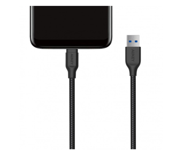 AUKEY Kabel USB-A - USB-C 5Gbps QC 15W 2m w oplocie CB-AC2 BK - 1220093 - zdjęcie 4